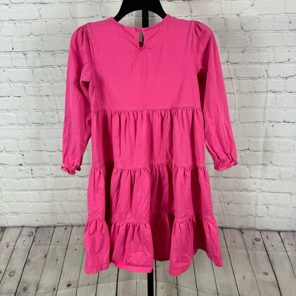 Hanna Andersson Pink Tiered Flower Dress Size 140 US 9-11 - Picture 5 of 6